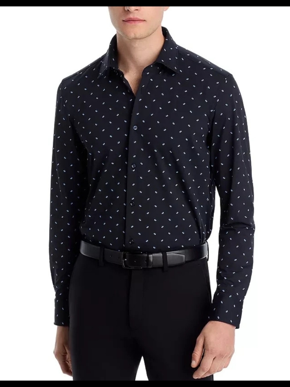 BOSS P-Roan Kent Slim Fit Button Down Shirt